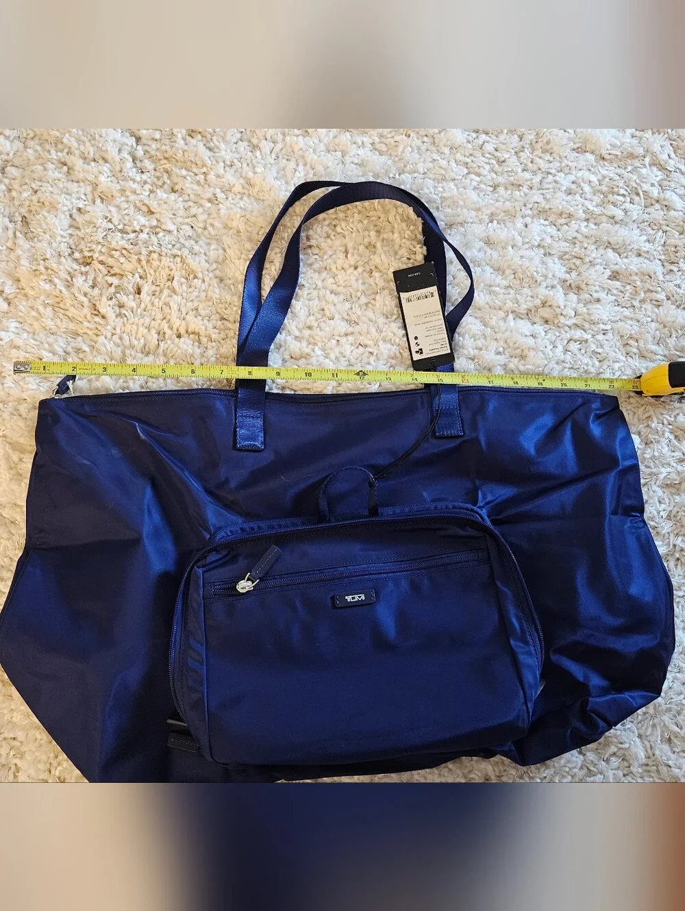 NWT Tumi Packable Denton Tote Bag in Blue